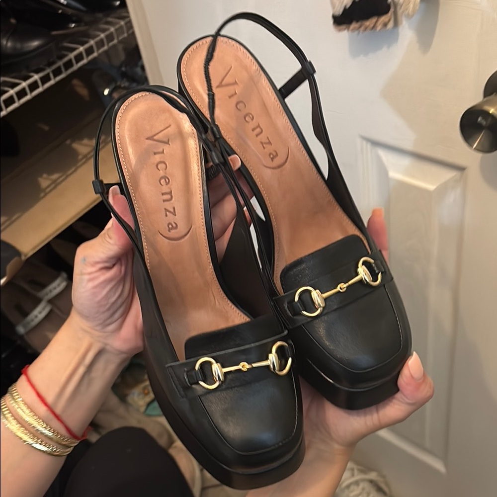 Black Women's Slingback Loafers